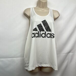 Adidas Women’s white Prime Green Racerback tank top size xl